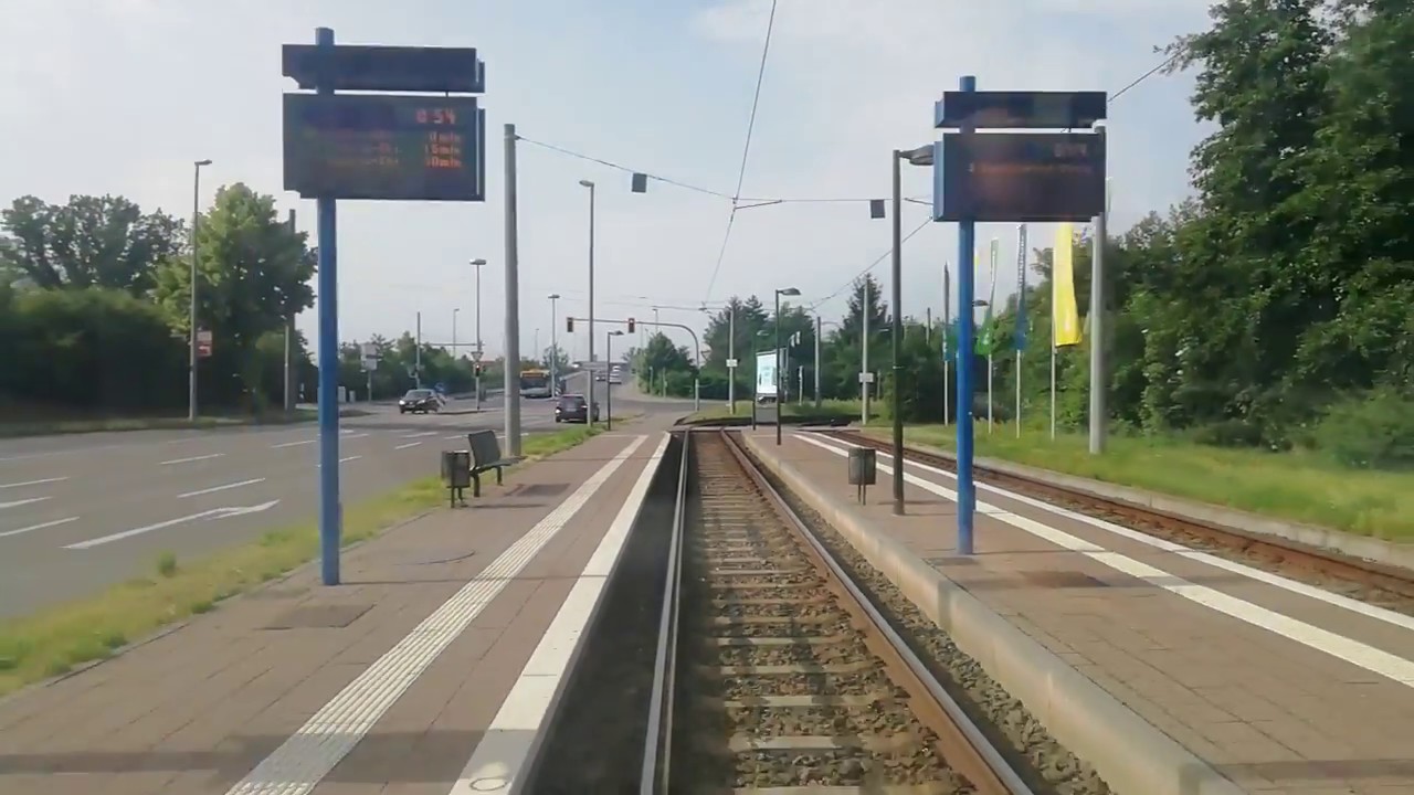 Straßenbahn mitfahrt Leipzig Linie 7