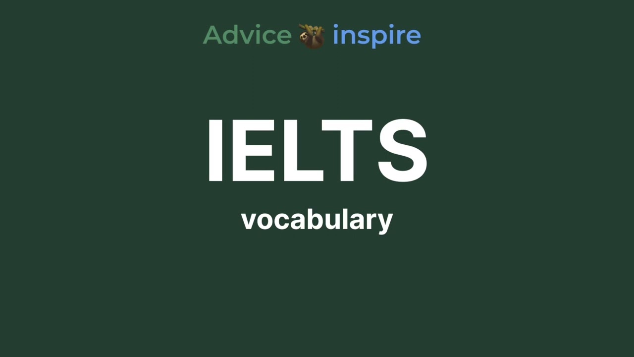 Vocabulary for IELTS - 12b