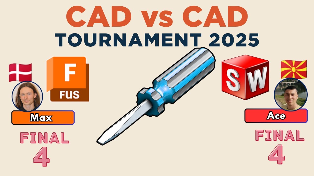 Турнир CAD против CAD — ПОЛУФИНАЛ 2025 ГОДА!! — FUSION против SOLIDWORKS — Листовой металл!