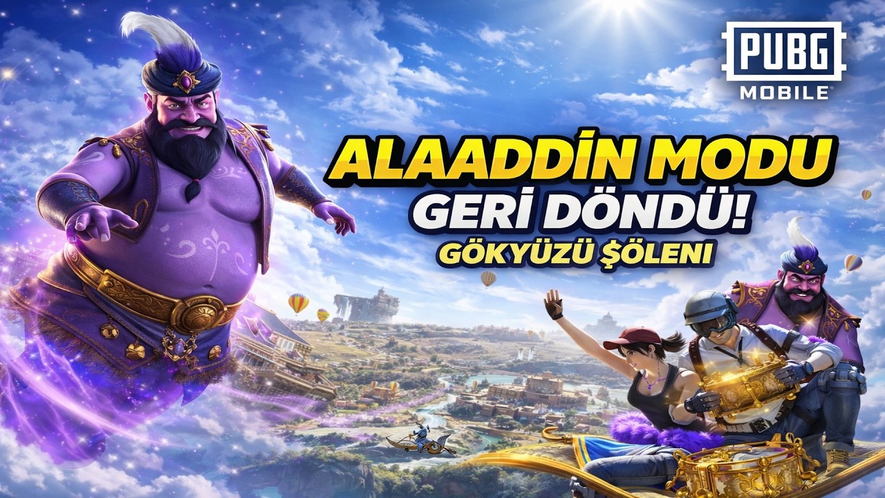 ALAADDİN MODU GERİ DÖNDÜ!  GÖKYÜZÜ ŞÖLENİ  #pubgmobile