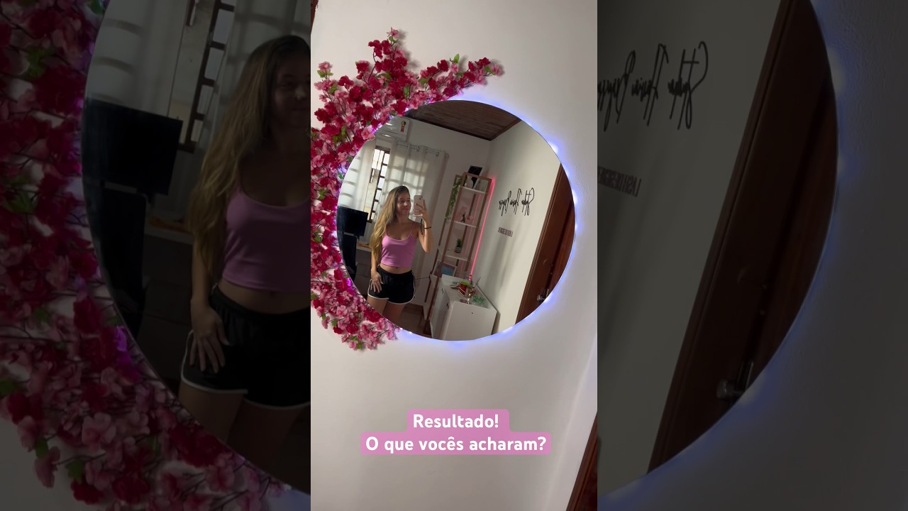 Transformando meu Studio gastando pouco! #decoration #decora&ccedil;&atilde;o #espelho #flores