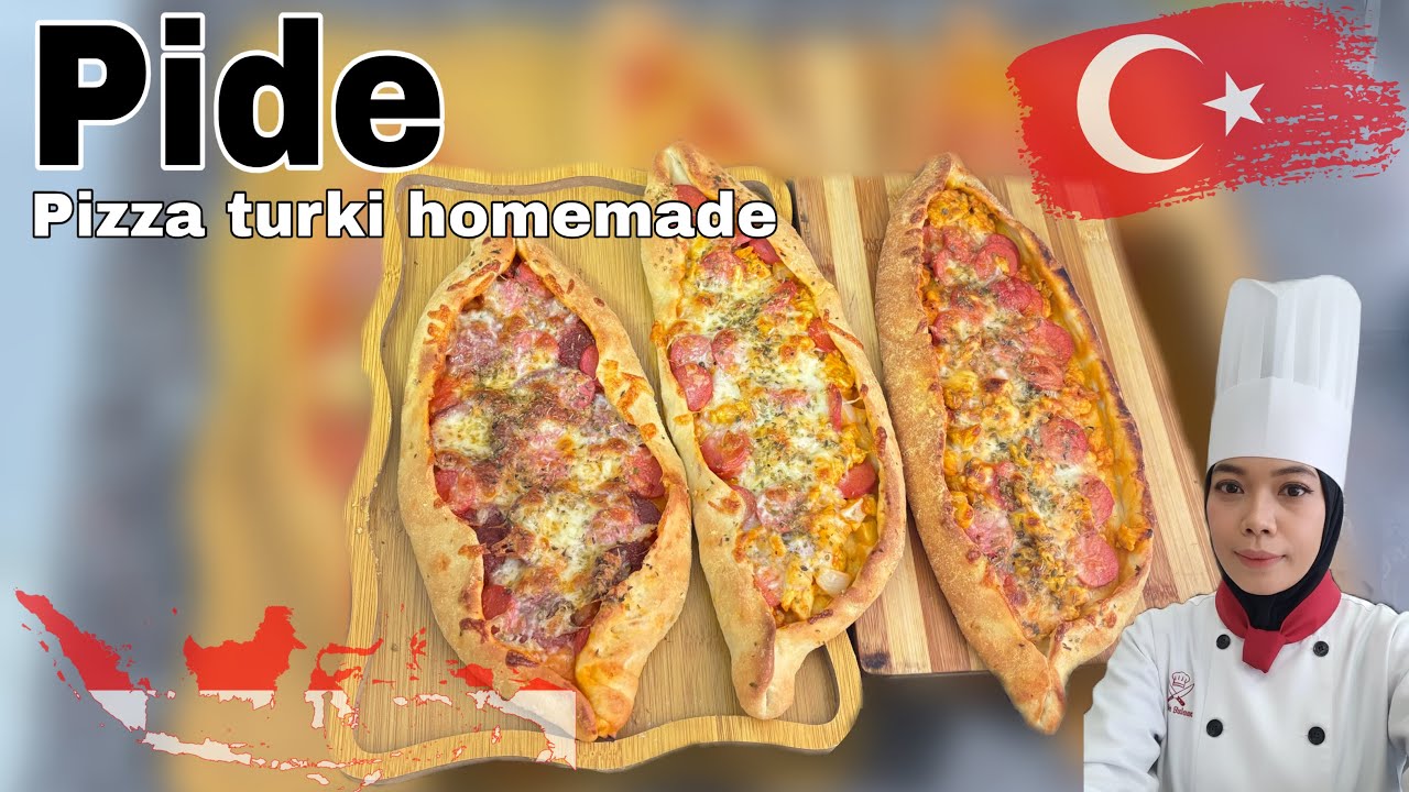 Buat pizza turki (pide) untuk suami turki ku 🇹🇷 