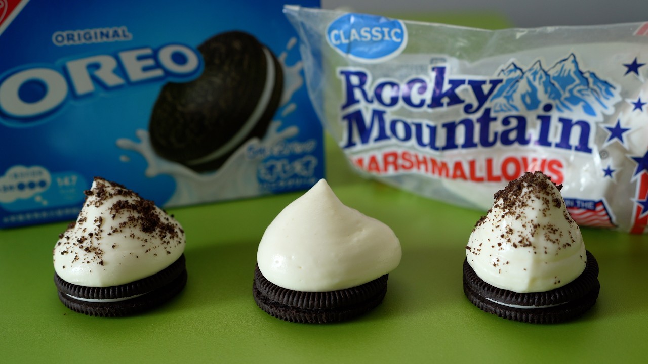OREO with Marshmallow Cream マシュマロクリームのせオレオ