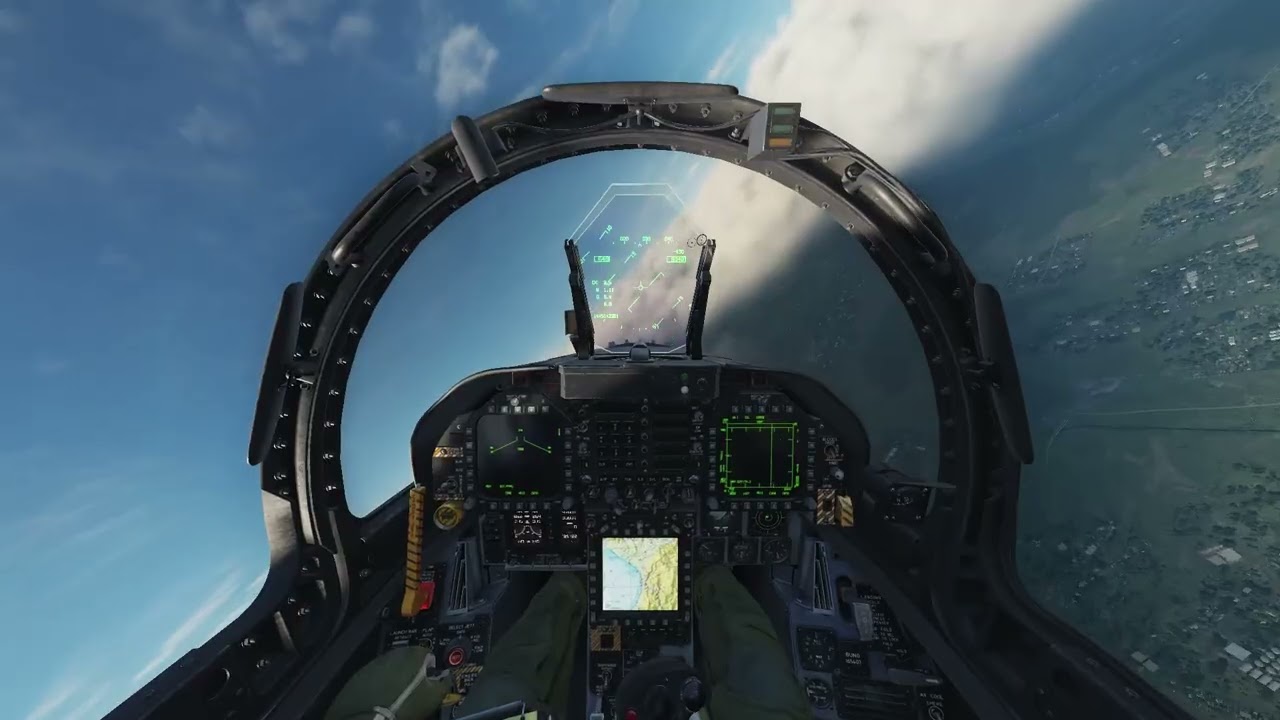 f18 uçağı ile sürüş yapıyorum dcs world