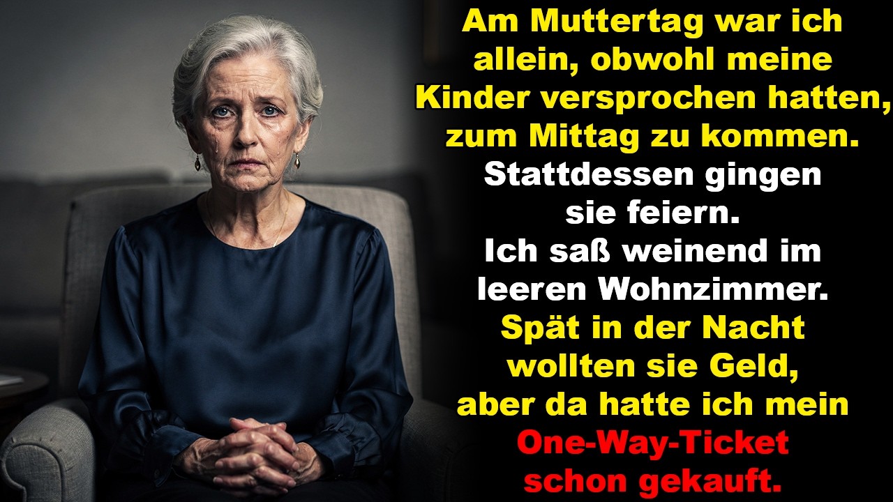 Am Muttertag ignoriert, später um Geld gebeten – doch das Ende schockierte sie!