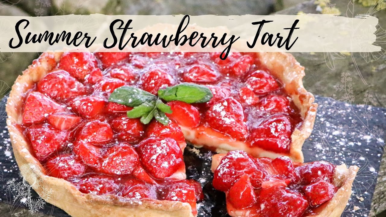 Rustic Strawberry Tart Easy Scottish Recipe