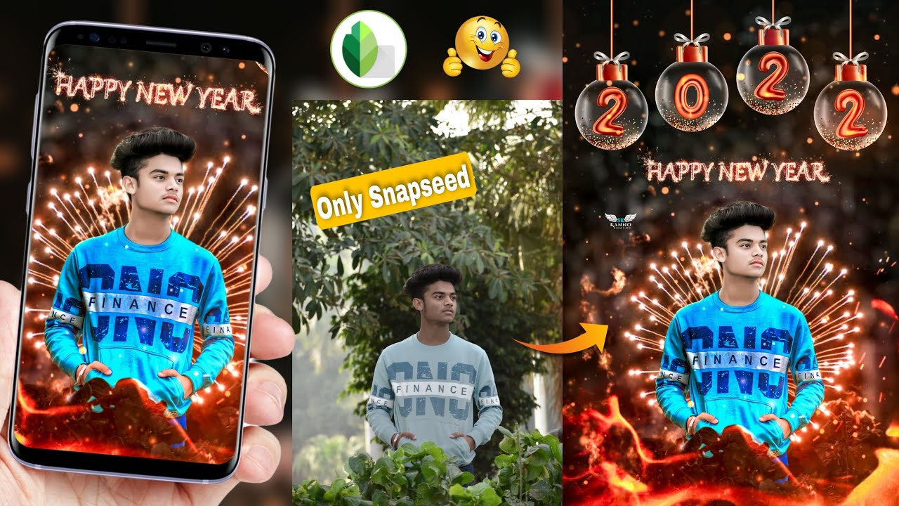 Snapseed Happy New Year 2022 Photo Editing || Happy New Year Photo Editing 2022