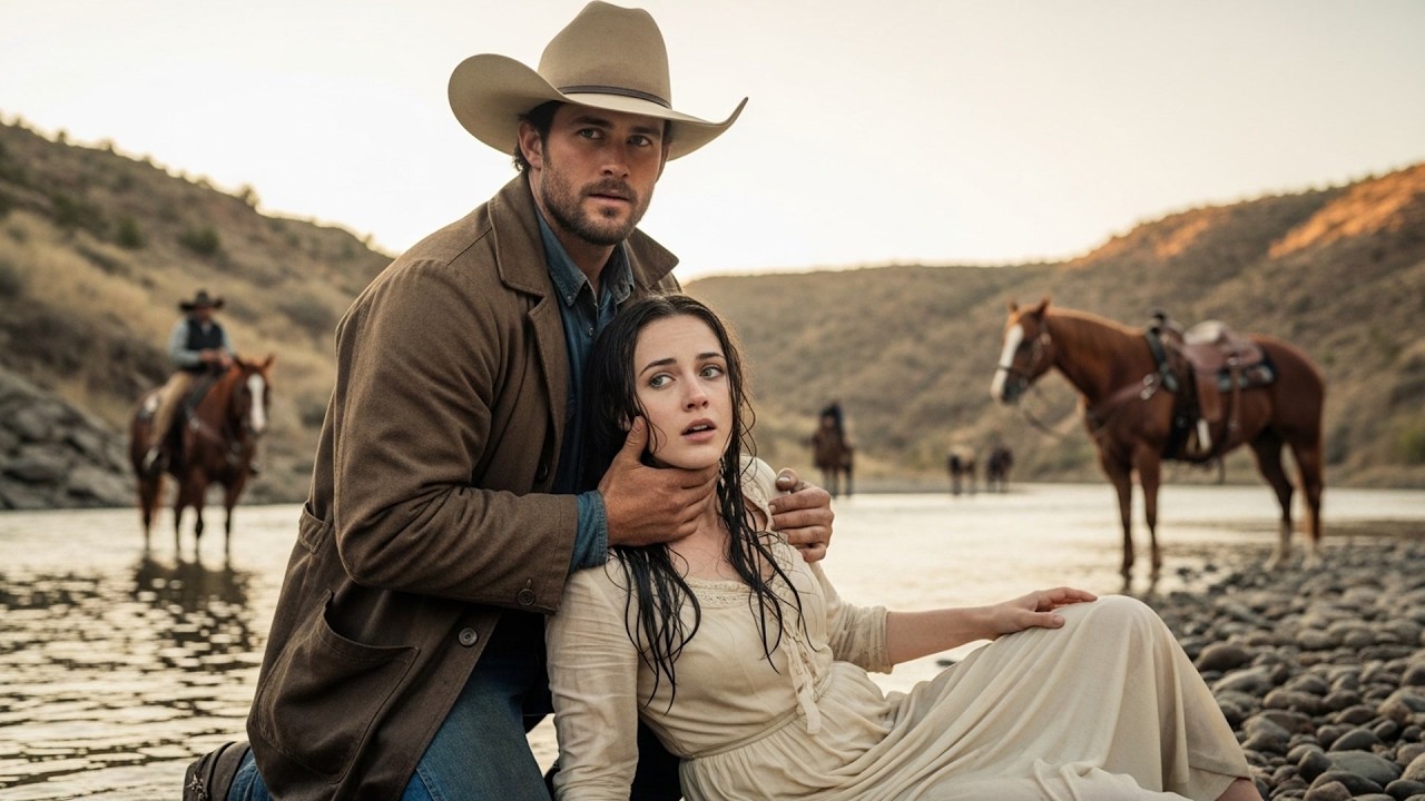 A Woman Was Left To Drown In The River, The Cowboy Pulled Her Out And Breathed Life Back Into Her