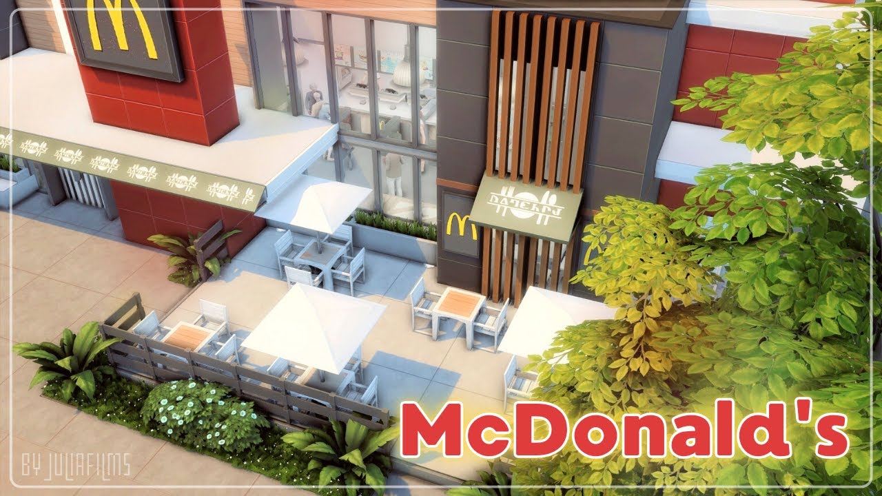 McDonald's🍔🍟🍦│Строительство│SpeedBuild│NO CC [The Sims 4]