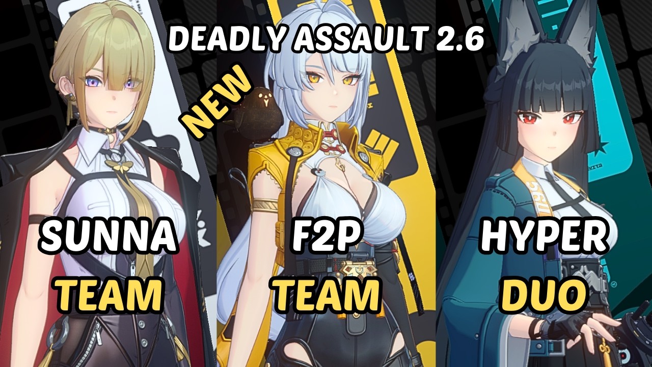 NEW Deadly Assault ZZZ Miyabi Alice Team x M0 Evelyn Sunna x F2P Yixuan Koleda Zenless Zone Zero 2.6