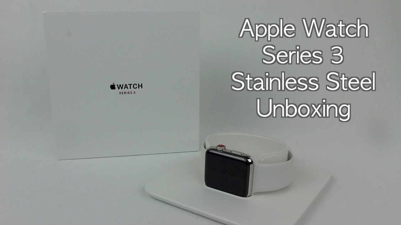 Apple Watch Series 3 42mm Stainless Steel Soft White Sports Band Unboxing/Review