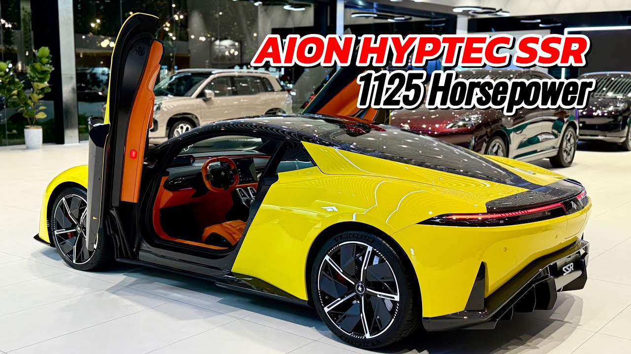 Amazing ! AION Hyptec SSR (2025) - Electric Supercar 1125 Horsepower | Yellow Exterior and interior 