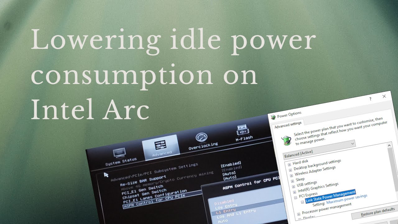 Lowering idle power consumption on Intel Arc