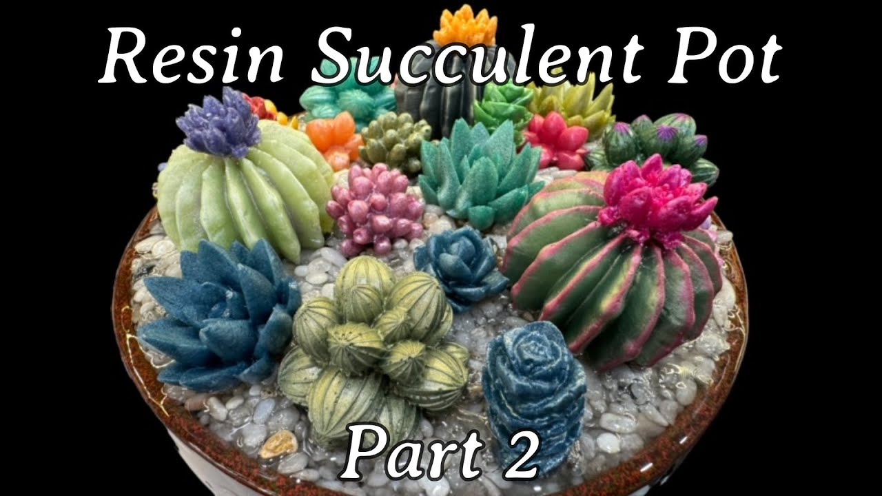 #376 Resin Succulent Flower Pot Part 2 - Assembly!