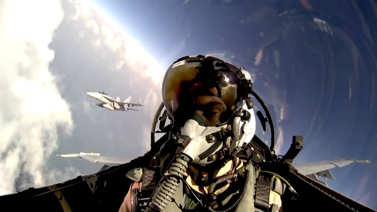 JHMCS in Action - F/A 18 Cloud Surf