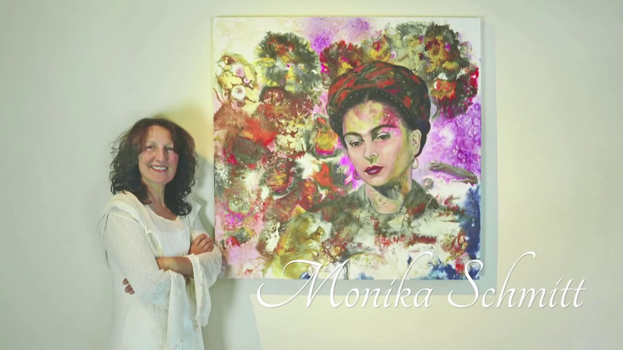 Fluid Art meets Frida Kahlo