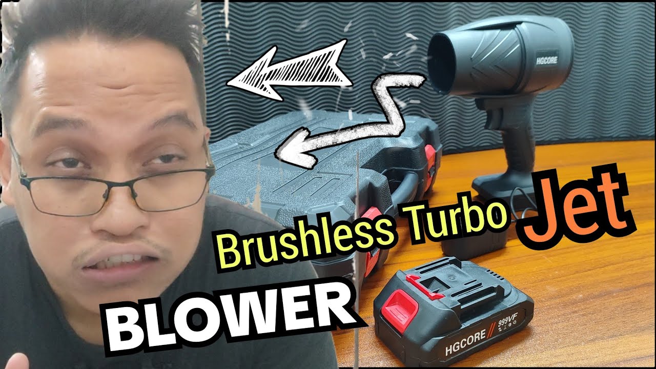 HGCore Blower Cordless Turbo Jet Motor Brushless Material Paling Kokoh