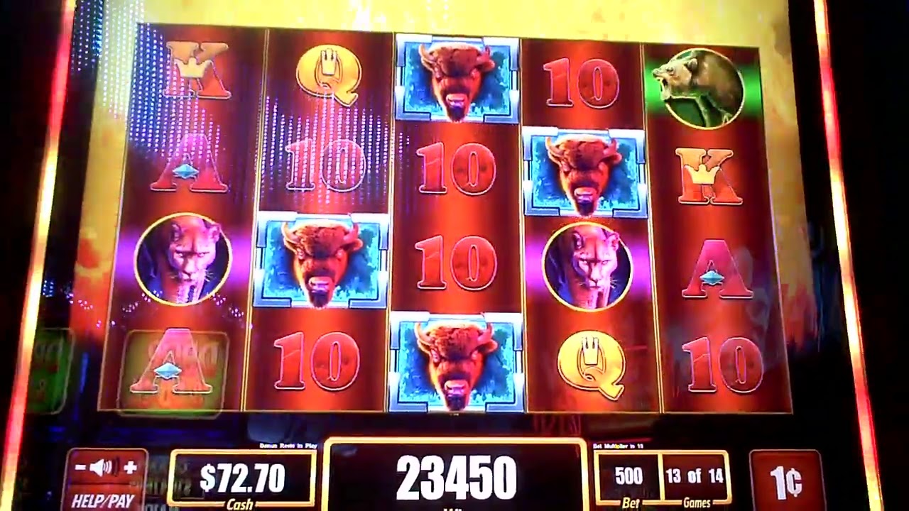 Beast Uncaged Buffalo Slot Machine GOOD WIN Bonus