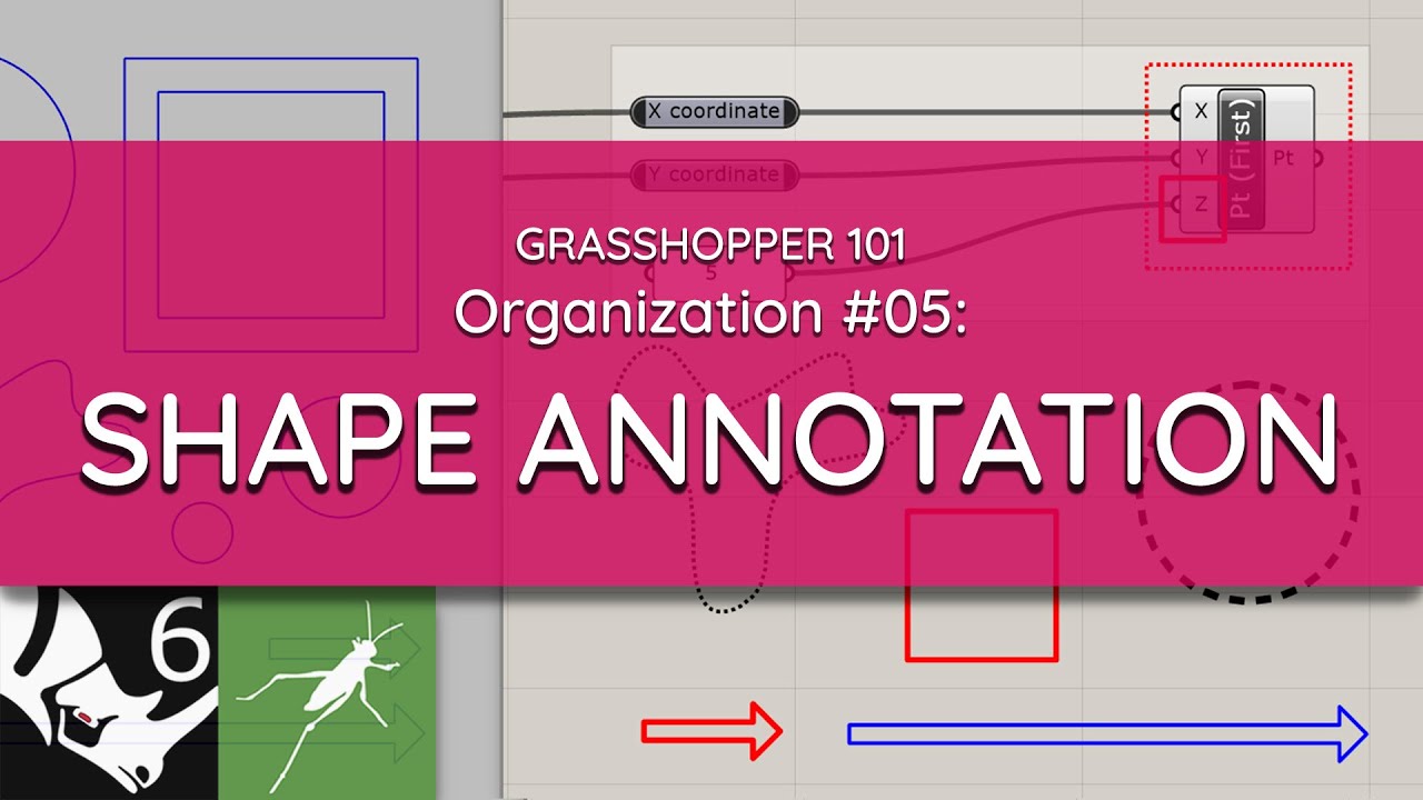 Grasshopper 101: Organization | #05 Shape Annotation