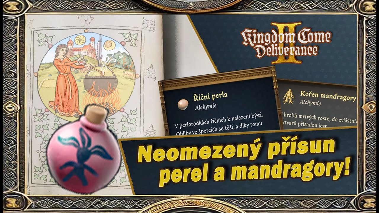 Neomezená zásoba mandragory 🫚 i říčních perel 🦪  | Kingdom Come: Deliverance 2