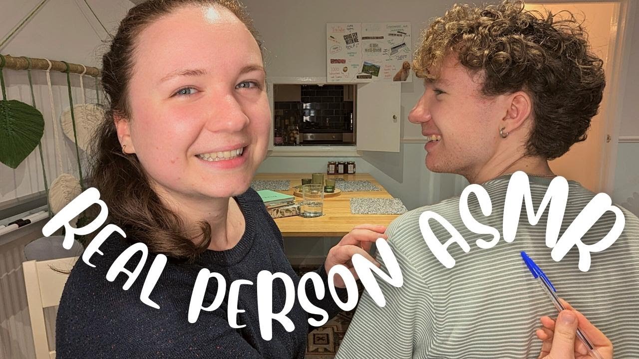 100% BACK TRACING ASMR with my Little Brother ~ SUPER TINGLY