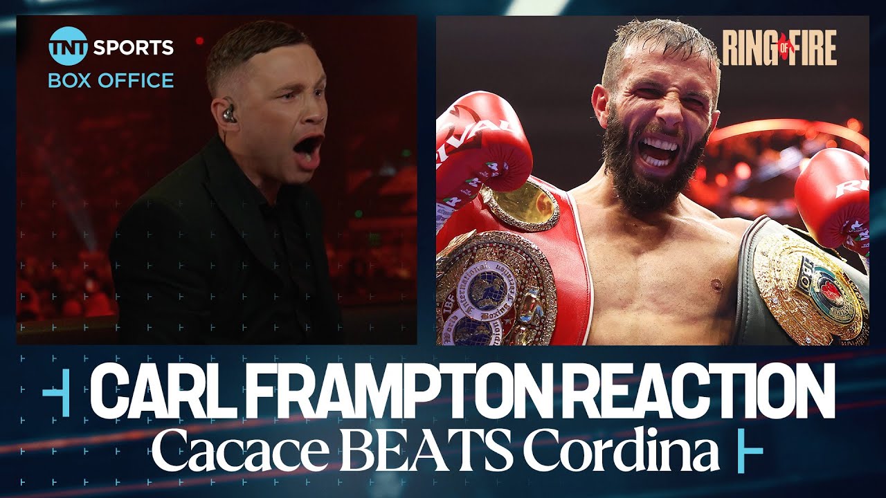 Carl Frampton REACTION after Anthony Cacace SHOCKS Joe Cordina 🔥 #FuryUsyk 🇸🇦 #RingOfFire