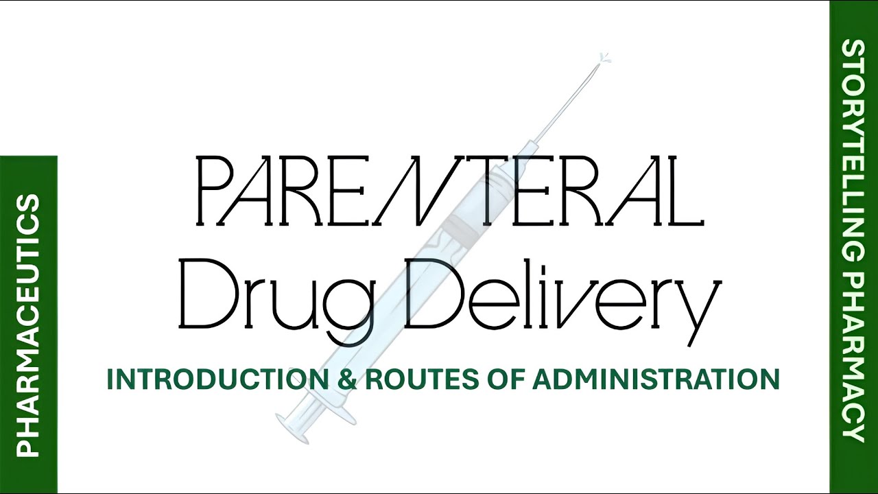 Introduction to Parenterals & ROA for Injections (Parenteral Dosage Forms) - Pharmaceutics