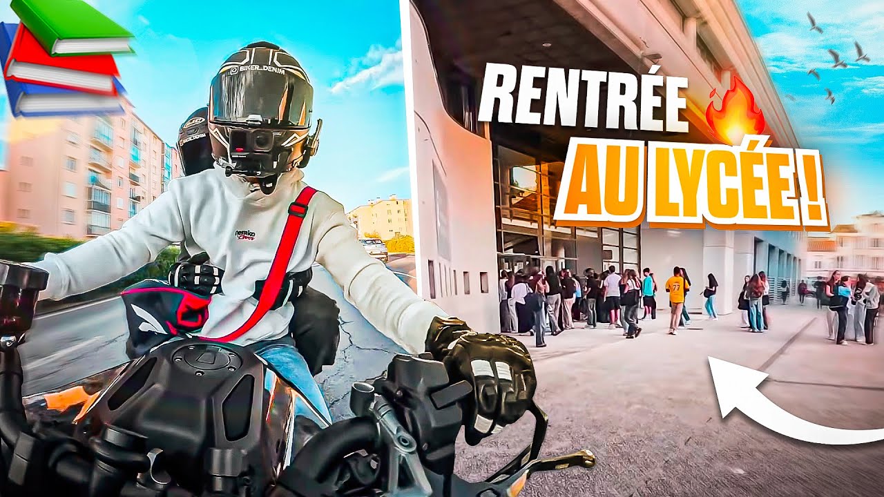 J'EMMÈNE MON FRÈRE AU LYCÉE EN MT09 !🔥📚 (spécial rentrée)