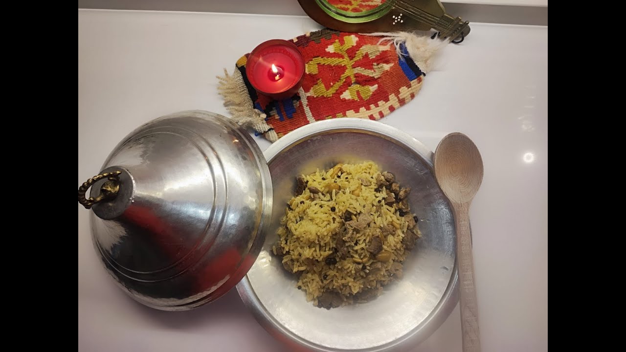 Safranlı Etli Pilav (Osmanlı yemeği)
