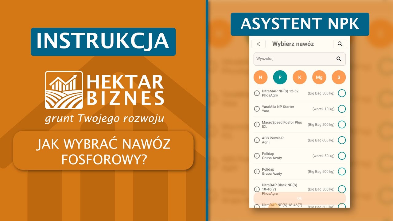 ASYSTENT NPK | Jak wybrać naw&oacute;z fosforowy? | Hektar Biznes |A43