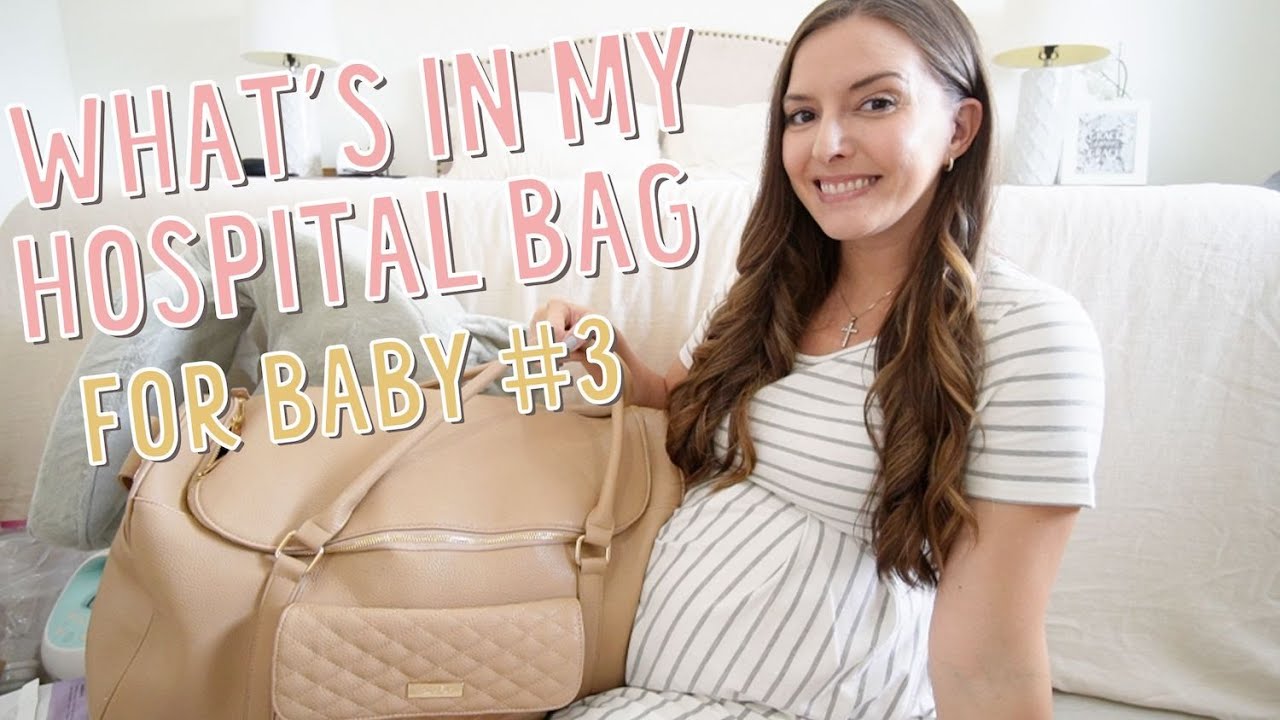 WHAT'S IN MY HOSPITAL BAG FOR BABY # 3 + WHAT I'M PACKING FOR BABY 💕👶🏼🍼 | KAYLA BUELL