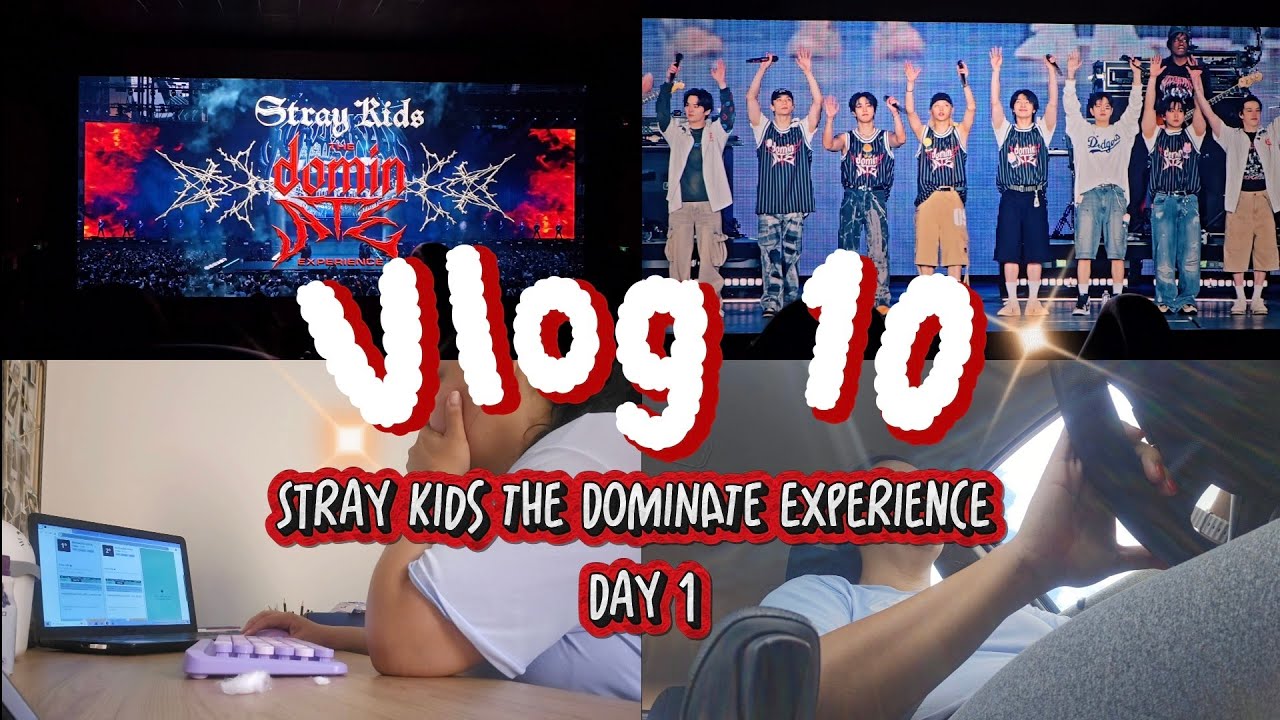 #VLOG 10 I SKZ dominATE Experience Day 1, FIES, ROTINA e mais...😵‍💫