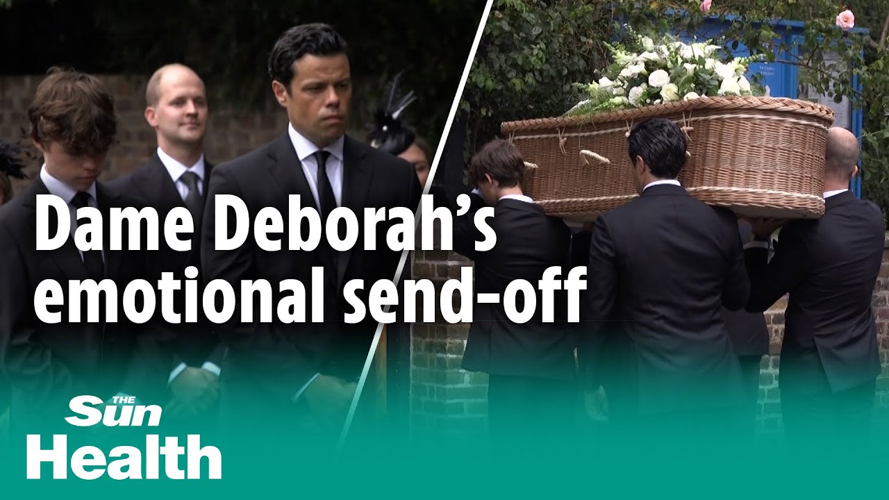 Dame Deborah James’s kids lead funeral procession during emotional send-off