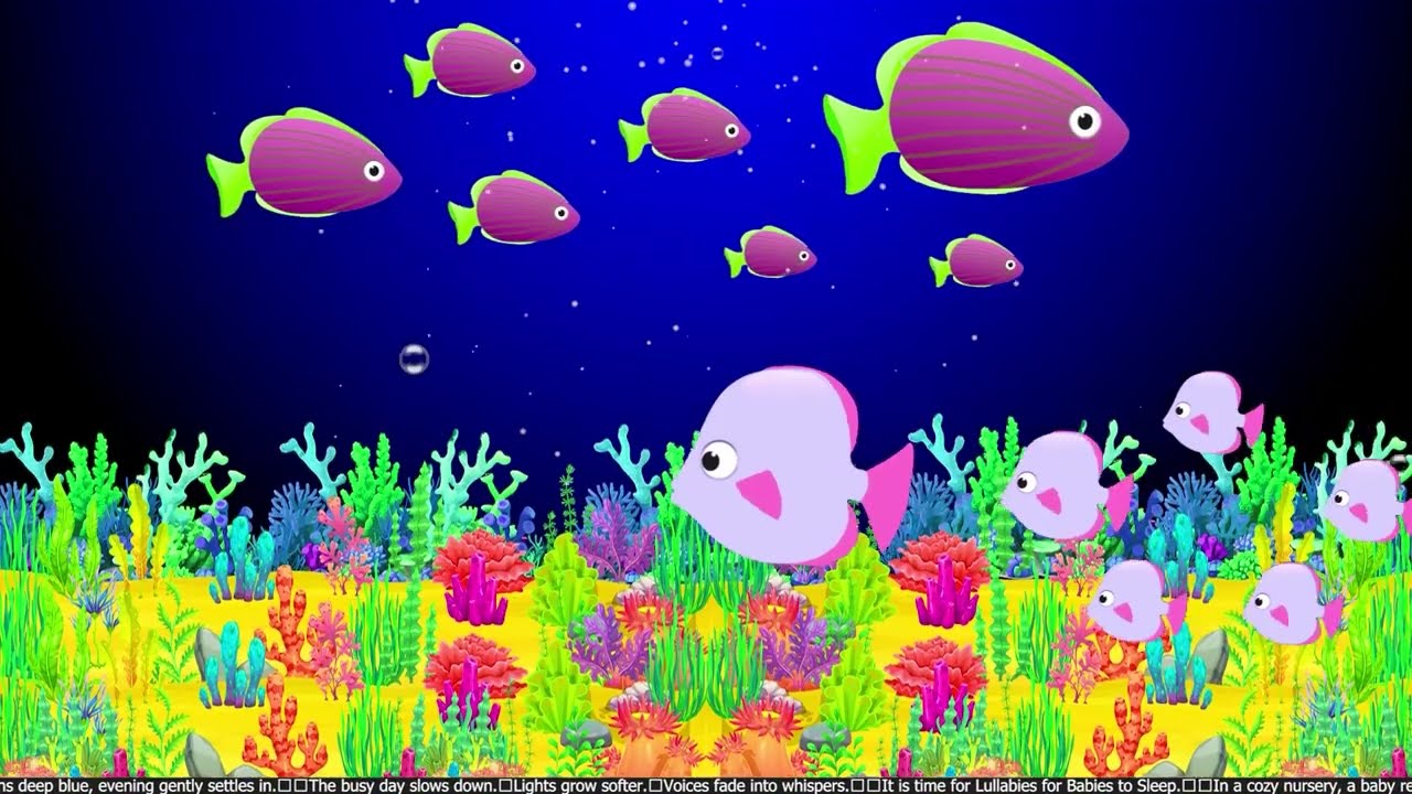 🌙 Baby Sleep Music 3 Hours 💤 Relaxing Night Lullaby with Ocean Waves 🐠 Instant Calm