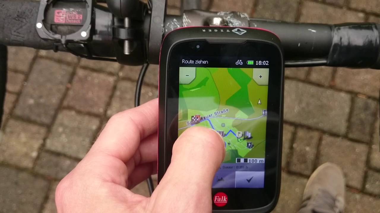 Falk Tiger Geo Test - So funktioniert die Fahrrad Navigation in der Praxis