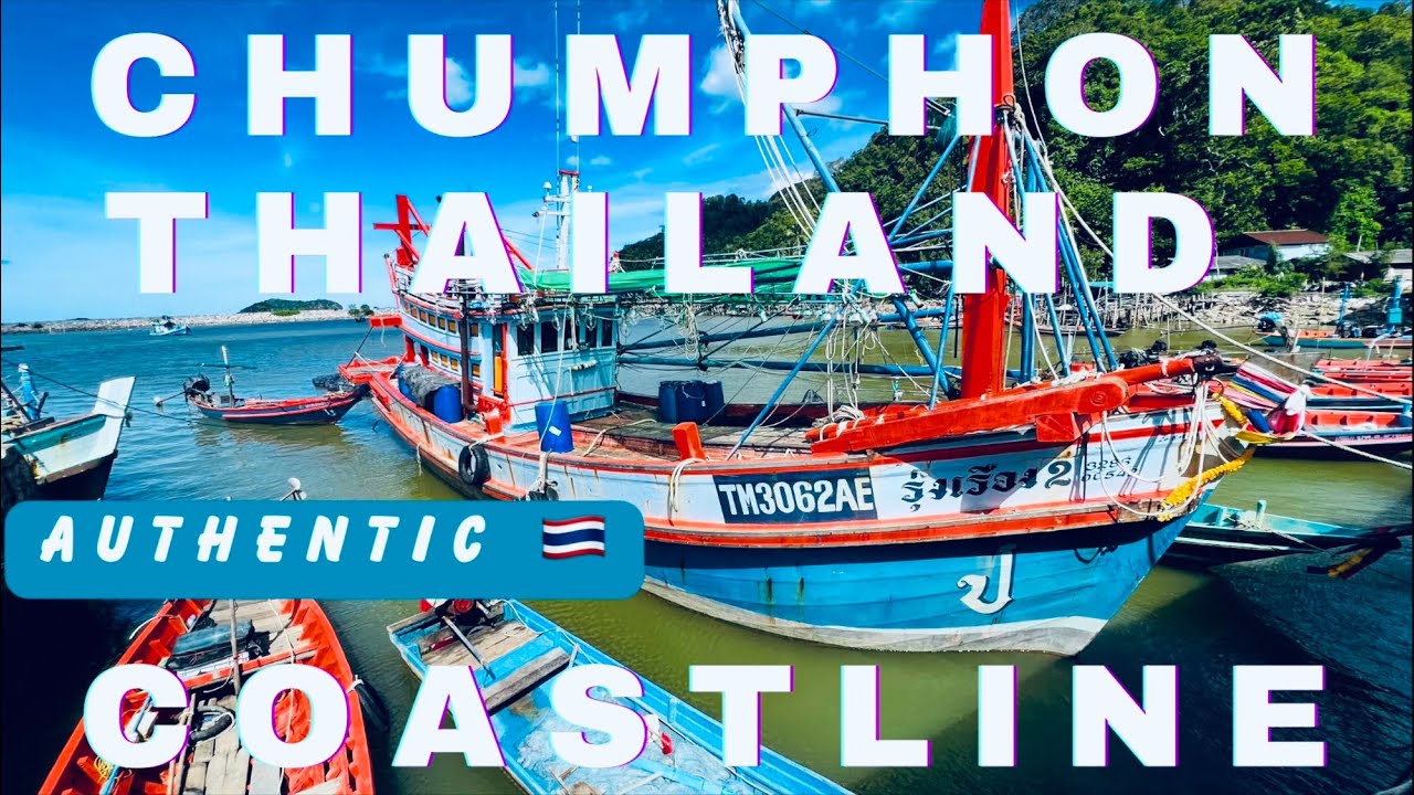 Chumphon Thailand seacoast tour.  Bo Kha beach, fisherman village,  stunning scenery. Authentic 🇹🇭