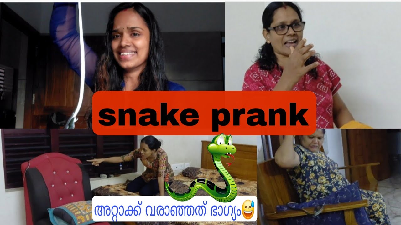 Snake prank 😅😜 അറ്റാക്ക് വരാഞ്ഞത് ഭാഗ്യം😁😂#viralvideo #yputube 