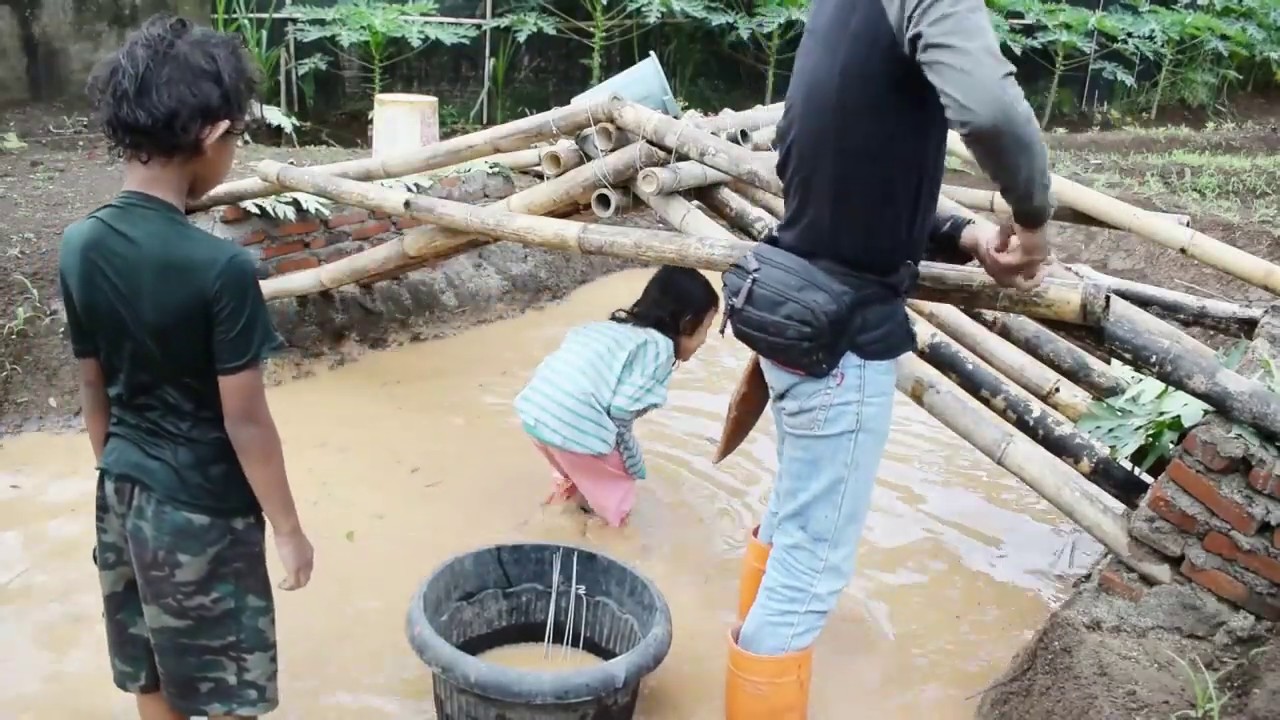 Cara membuat jembatan bambu tanpa tiang