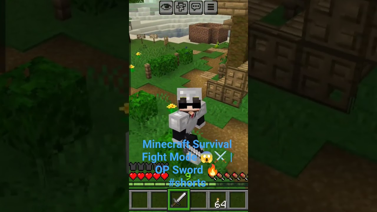 Minecraft Survival Fight Mode 😱⚔️ | OP Sword 🔥 