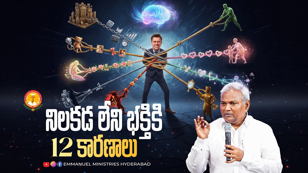 నిలకడ లేని భక్తికి 12 కారణాలు |Pas B.Jeremiah|EmmanuelMinistriesHyderabad