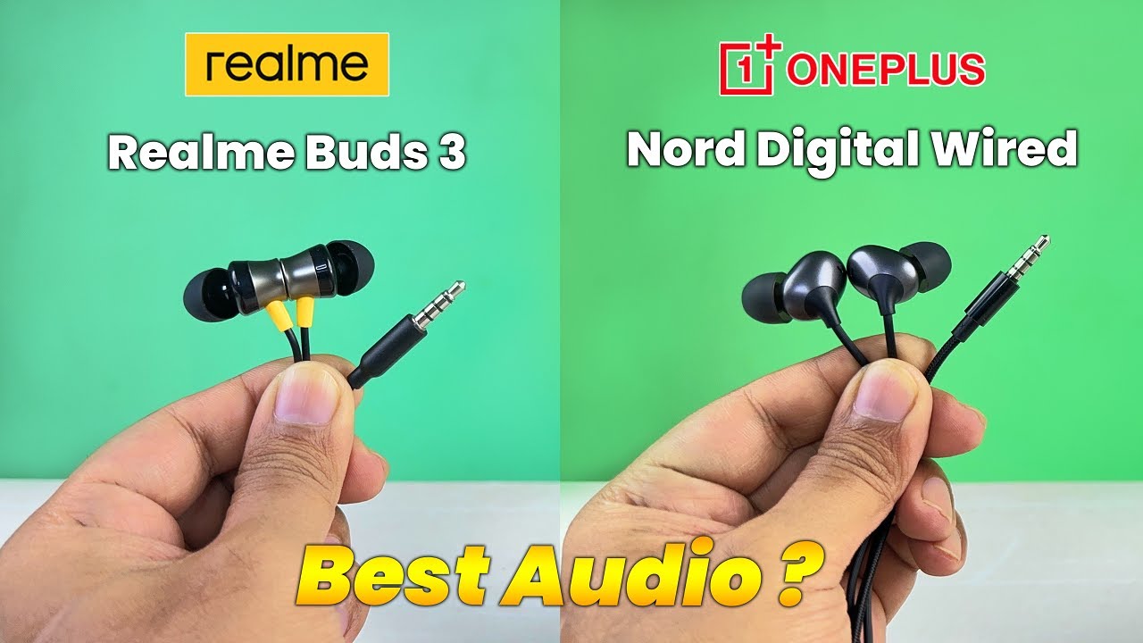 Realme Buds 3 Wired VS Oneplus Nord Digital Wired Earphones ⚡ Best 3.5mm Wired Earphones Under 500