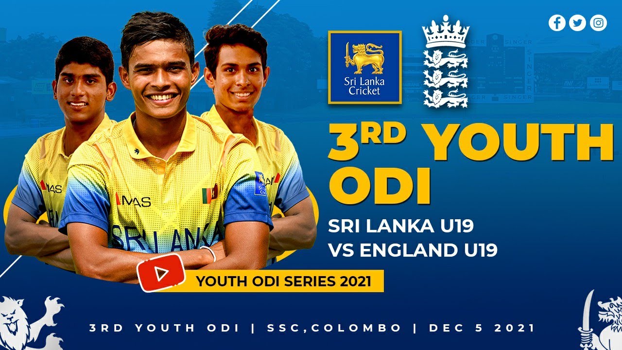 🔴 LIVE | 3rd Youth ODI | England U19 Tour of Sri Lanka 2021