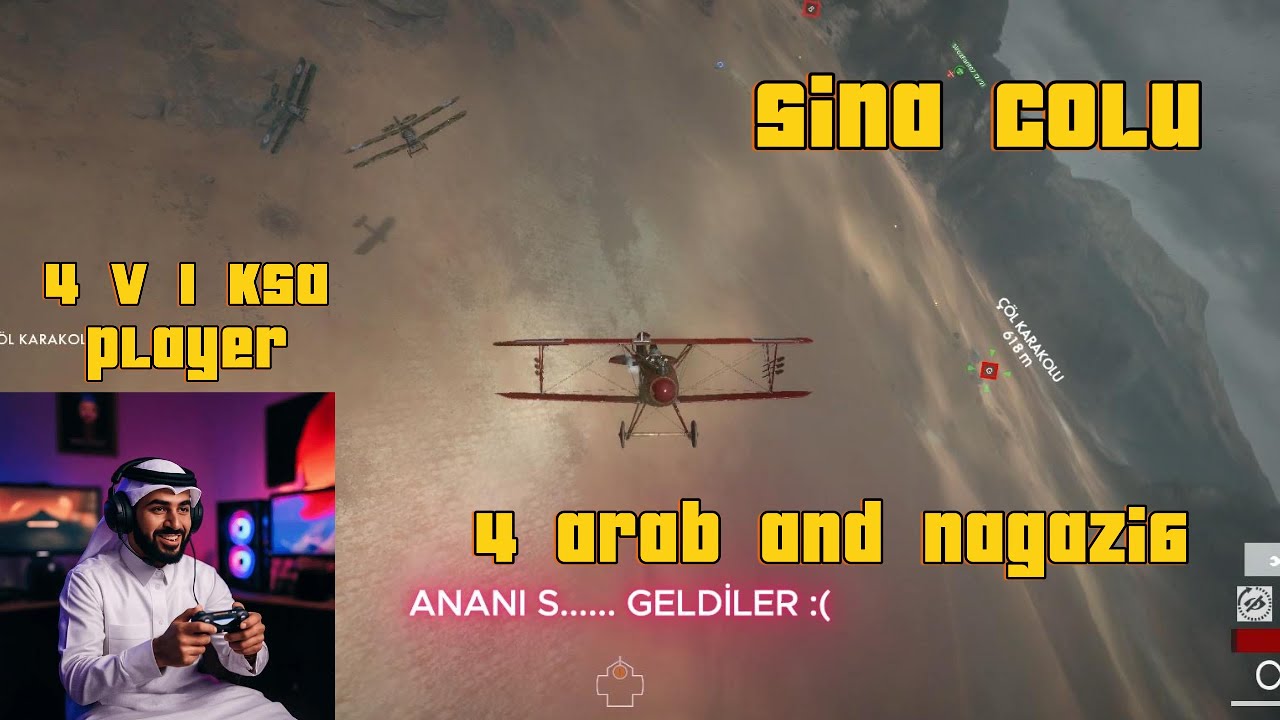 1 V 4  UÇAK (KSA)ARAP'LARIN CLAN'A KARŞI KALDIM BATTLEFİELD 1 SİNA ÇÖLÜ