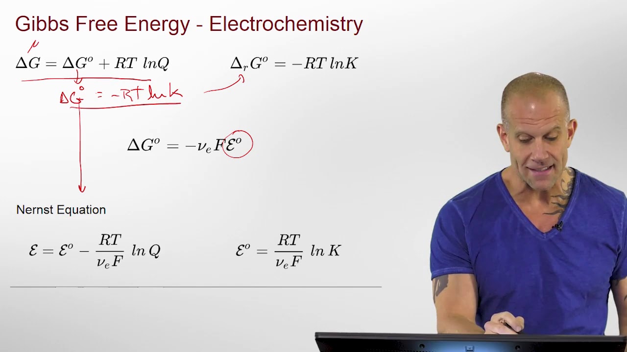 Gibbs Free Energy and Electrochemistry (Nernst Equation)