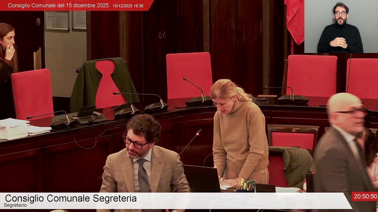 Consiglio Comunale in diretta -  15/12/2025