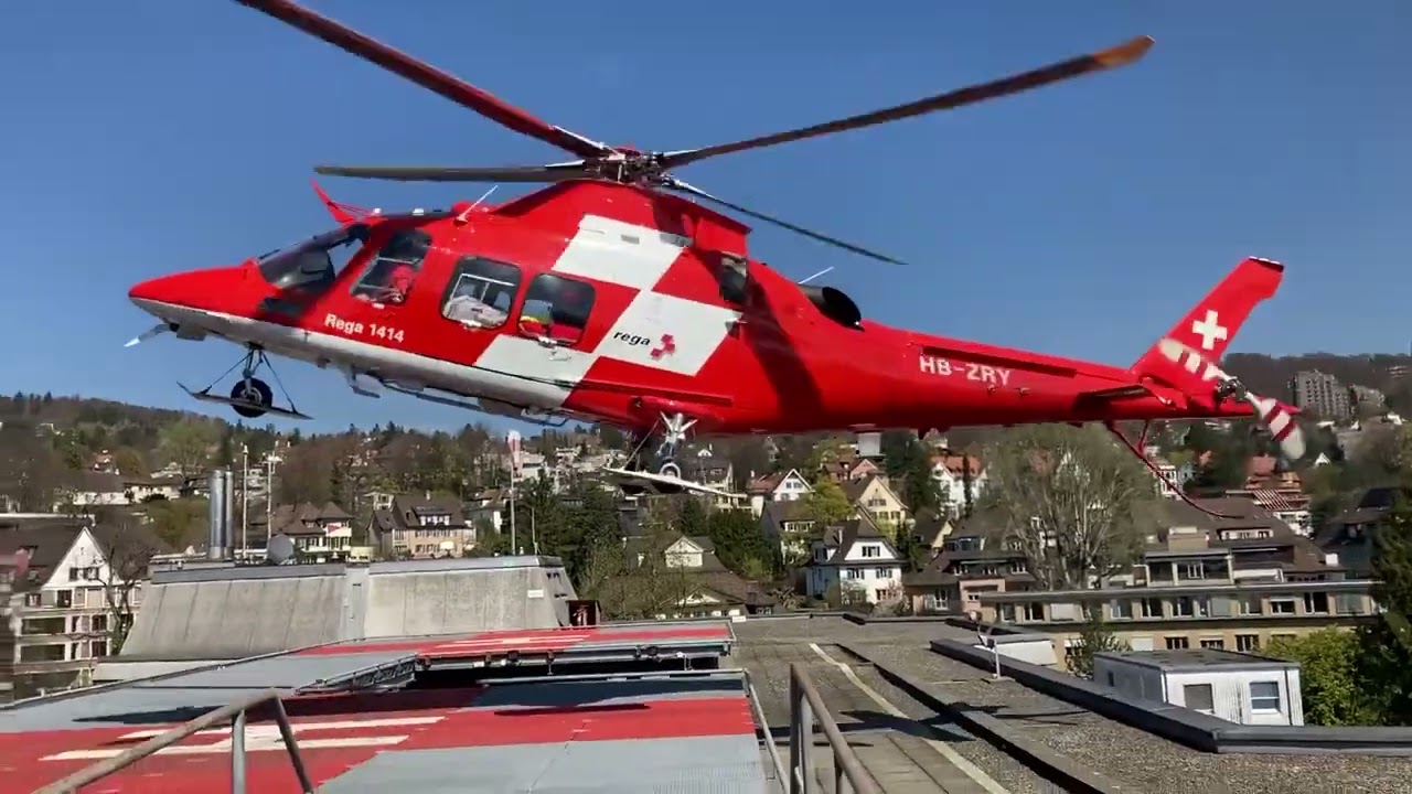 Approach of the flying doctors in Zurich