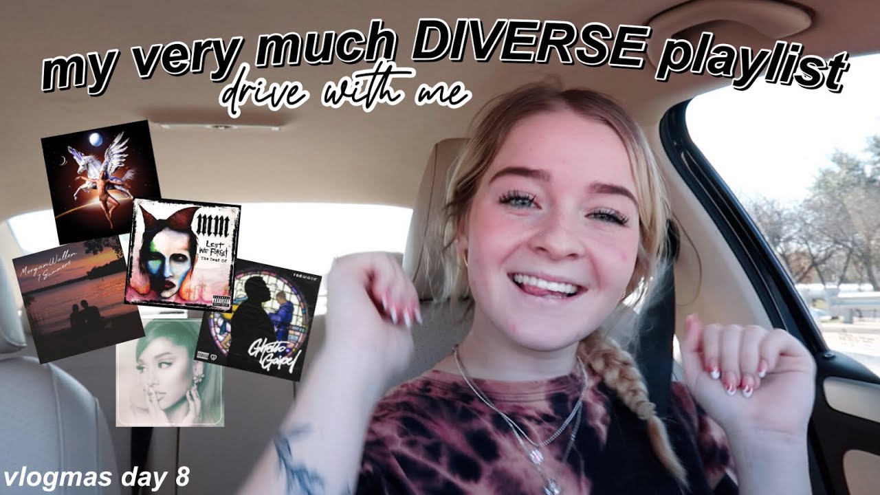my very much DIVERSE playlist *drive w/ me* | VLOGMAS DAY 8