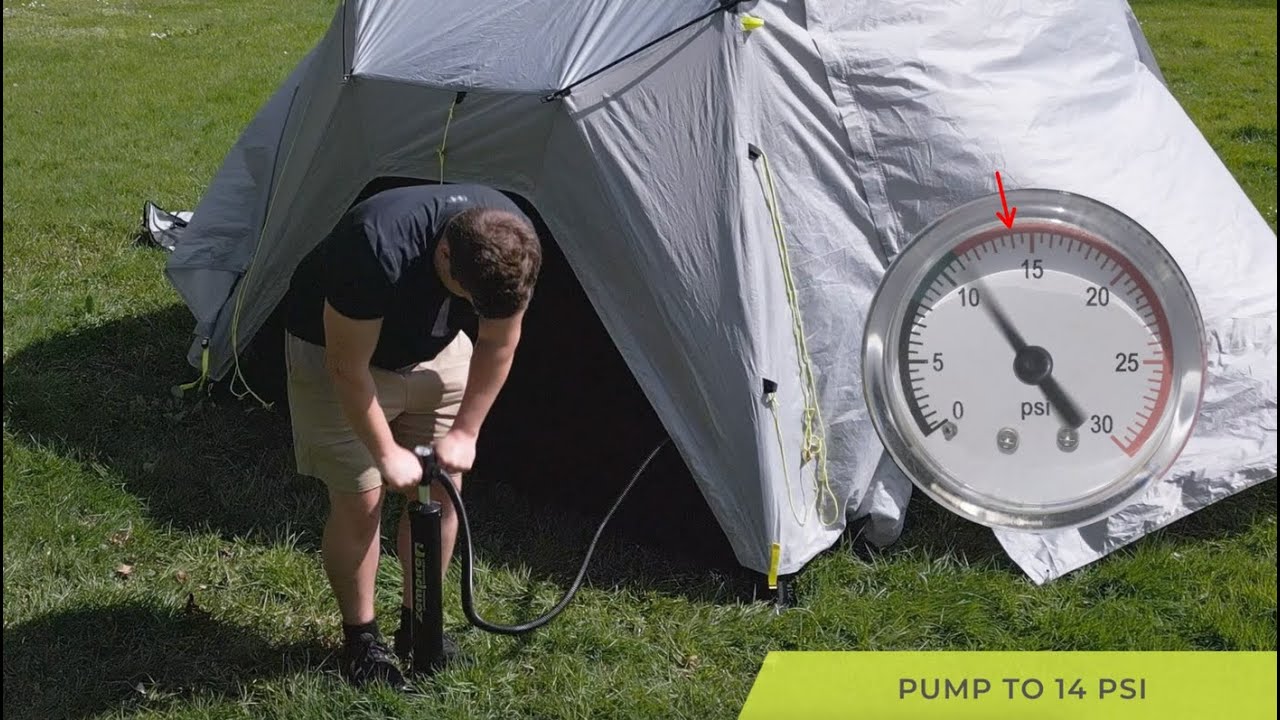 Zempire Aerospeed 4 Air Tent - Set Up