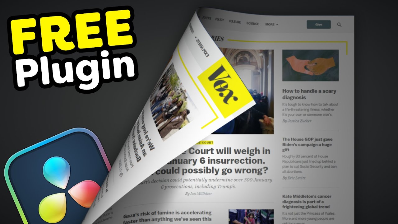 FREE Paper Roll Plugin V3 for Davinci Resolve