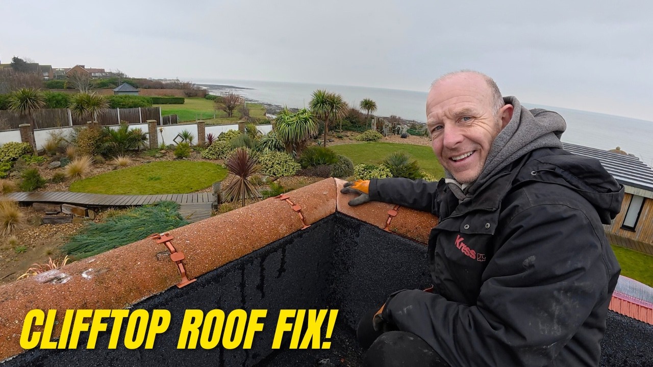 HELPING TREVOR STORMPROOF  HIS SEA VIEW HOME...